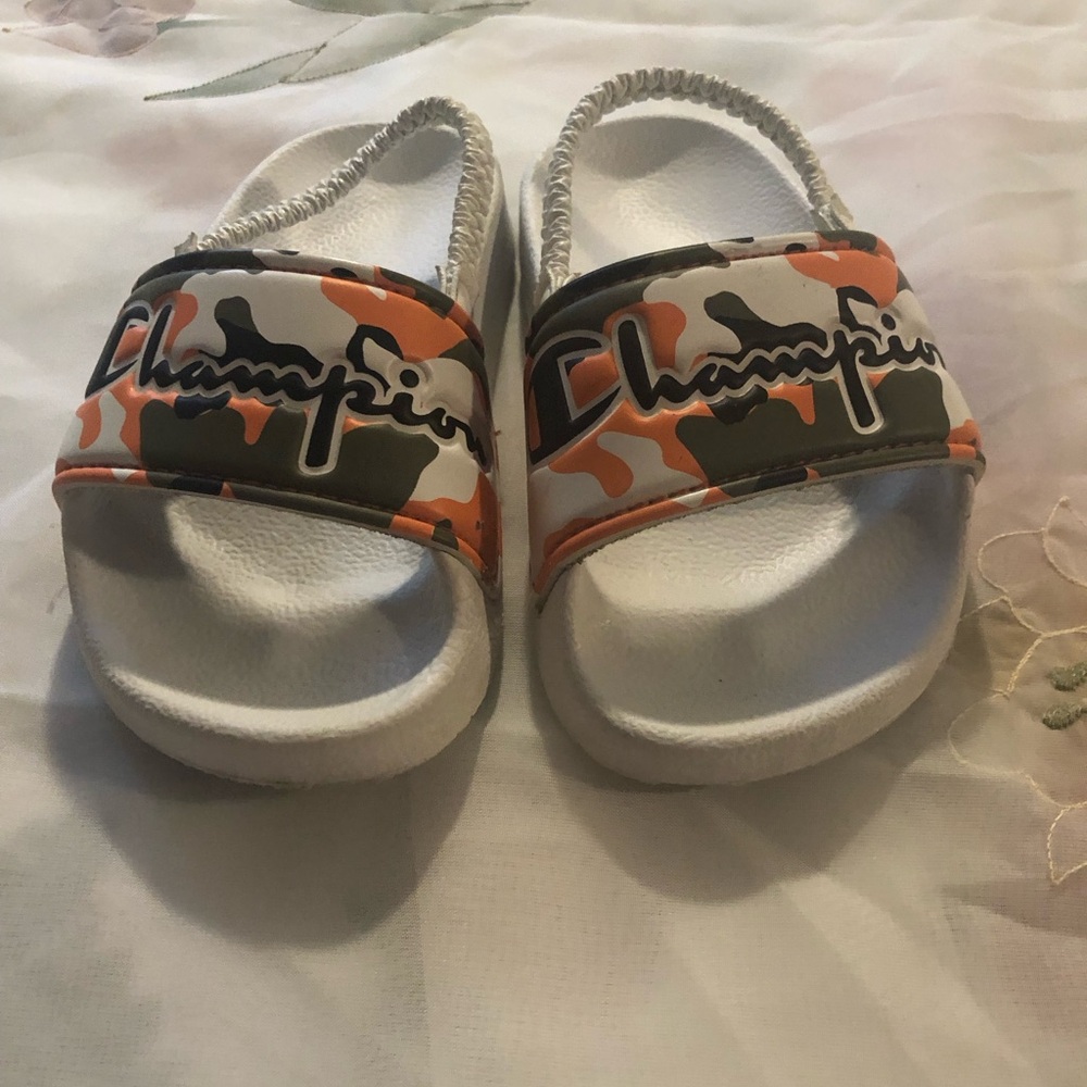 Champion Orange and Green Sandals Casual Summer Style